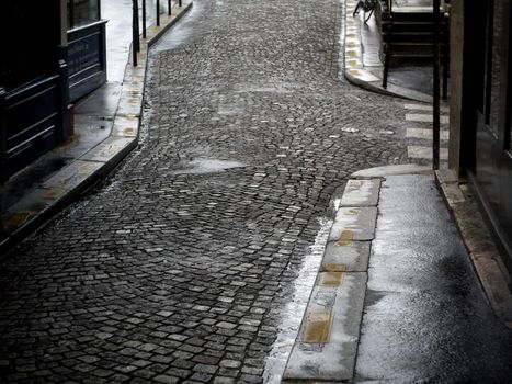 Quiet street in Paris.