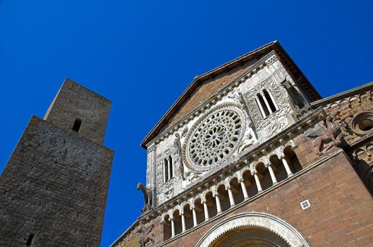 Italian cathedral with tower