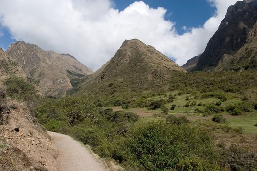 Capaq Nan trail, which leads from the village of Ollantaytambo to Machu Picchu, the so-called "Lost City of the Incas". There are many well-preserved ruins along the way, and hundreds of thousands of tourists from around the world make the three- or four-day trek each year, accompanied by guides.