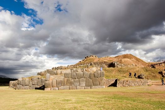 Sacsayhuam�n (also known as Saksaq Waman) is a walled complex near the old city of Cusco, in Peru.