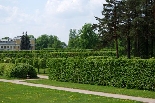 Gardens in Archangelskoye estate, Moscow, Russia