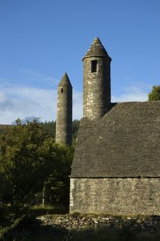 Medieval Round Tower in Wicklow Ireland