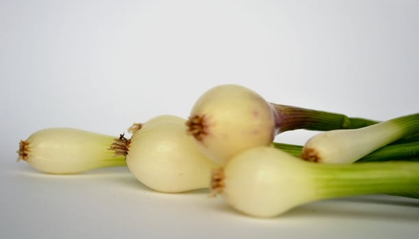 vegetables on a white background