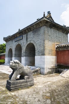 Image of the Jingjiang royal tombs at Guilin, China, an imperial mausoleum site where eleven princes who were descendants of the Ming emperor were buried.