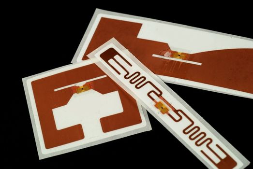 stock pictures of different types of tags for RFID purposes