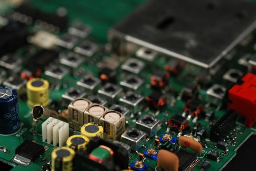 stock pictures of electronic components and boards 