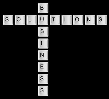 illustration of a key background business solutions