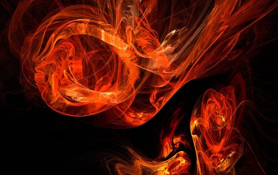 illustration of a abstract flame background 2