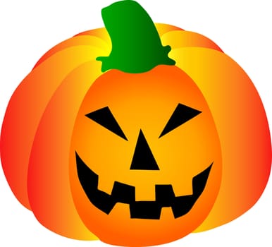 halloween pumpkin on white background