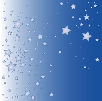 a illustration of a blue star background