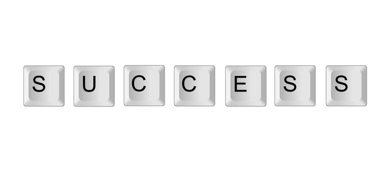 illustration of a key background success