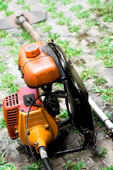 image of personal haymaking tool on the ground