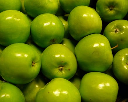 Background of granny Smith apples