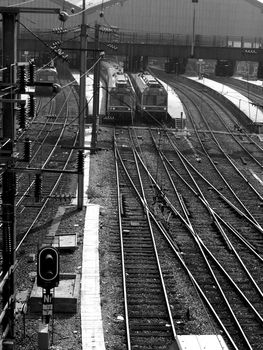 Train station in Paris.    