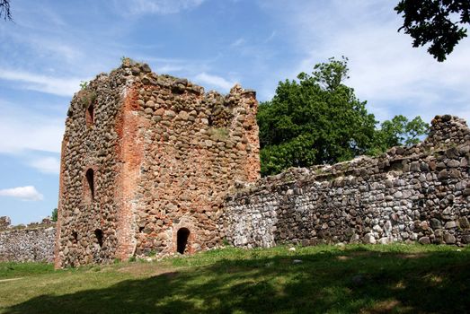  Estonia. Karksi-Nuia. Ruins of a castle . 13 century