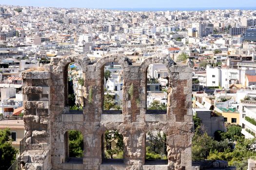 details of acropolis theater, Acropolis in Athens � Greece