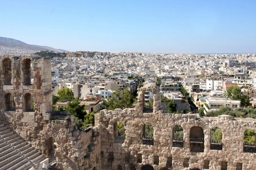 details of acropolis theater, Acropolis in Athens � Greece