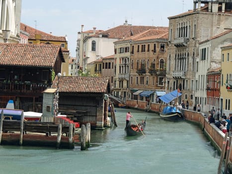 gondolas in Venice