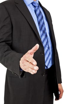 An image of a business man greeting