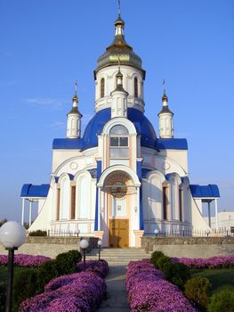 When you enter into church it seems that god it touched you, and awe envelops you, bringing humbleness and pacification. When you pass by cathedral it seems that Most High it touched you, get confidence and by calmness. Church was photographed in the Ukraine in the cloudless weather in summer
