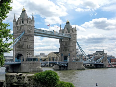 Tower Bridge Landmark in London, United Kingdom.