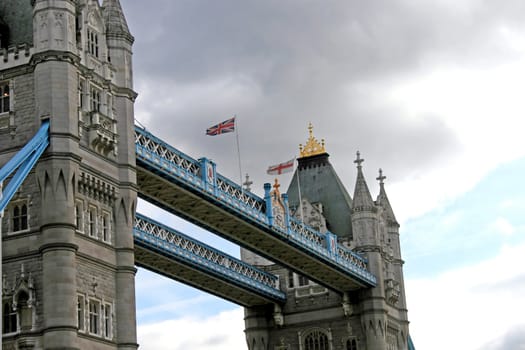 Tower Bridge Landmark in London, United Kingdom.