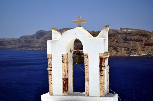 Greek orthodox church in the island of Santorini