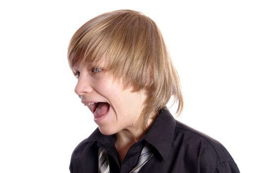 photography of the teenager isolated on white background                               