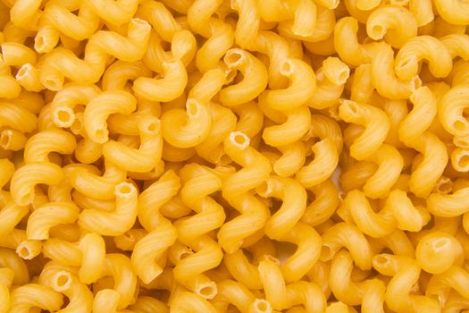 raw macaroni,rest upon plate