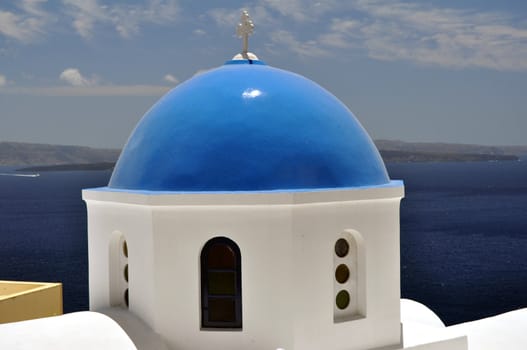 Greek orthodox church in the island of Santorini