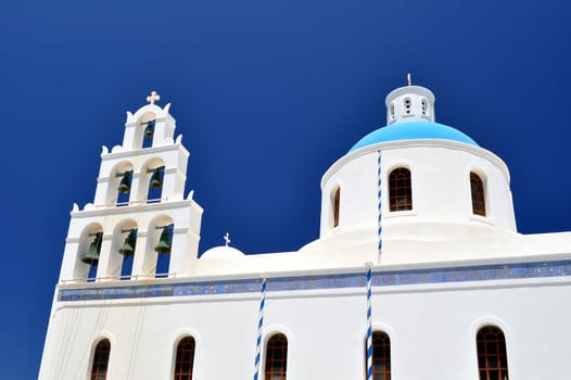 Greek orthodox church in the island of Santorini