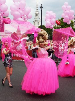 LONDON - July 2: Gay Pride 2011 In Trafalgar Square July 2nd, 2011 in London, England.
