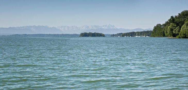 An image of the Rose Island of King Ludwig II in Bavaria Germany