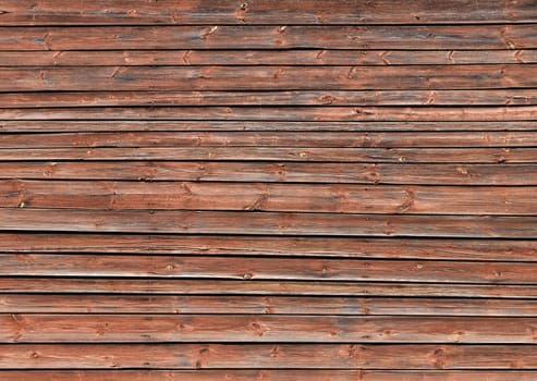 Fragment of old brown wooden wall background