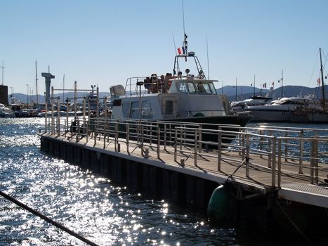   Pier in Saint Tropez.