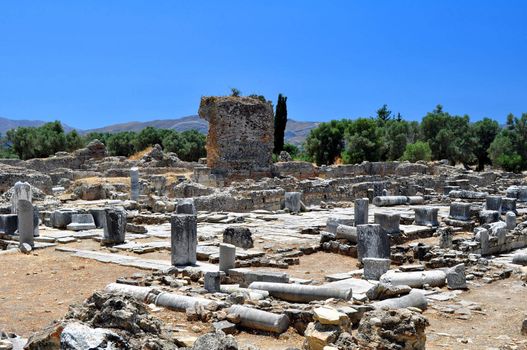 Travel photography: Praetorium. Archaeological site of Gortyn, Crete, Greece