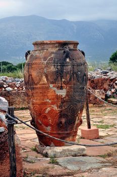 Travel photography: Ancient ruins: Archaeological site of Malia. Crete. Greece.