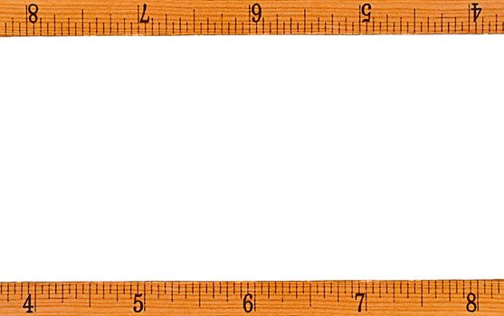 ruler frame or a border also used for copy space