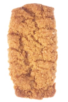 Isolated macro image of a biscuit.