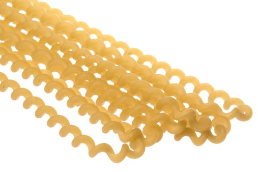 Isolated macro image of wheat pasta.