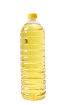 Isolated oil bottle on white background
