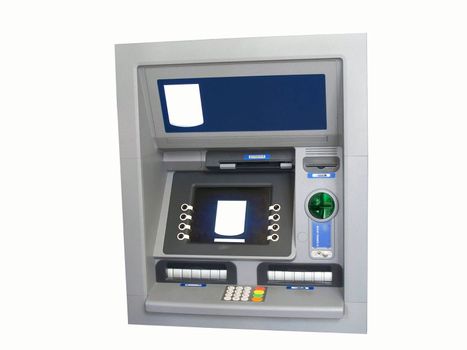 ATM /banking machine isolated on white