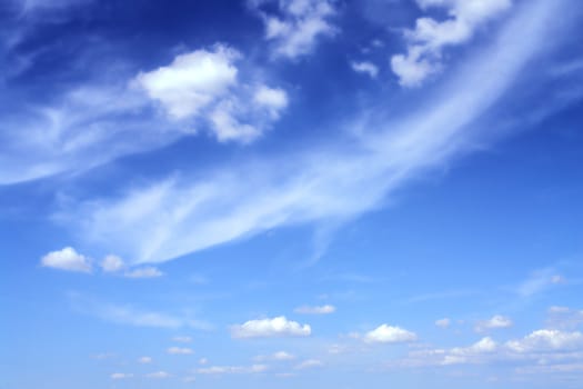 blue sky with cloud