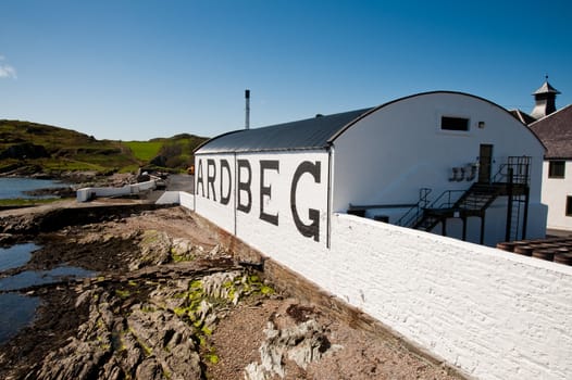 Ardbeg distillery on Islay