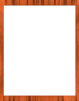 Empty wood photo frame with copyspace