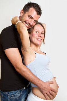 Happy young couple expecting a new baby