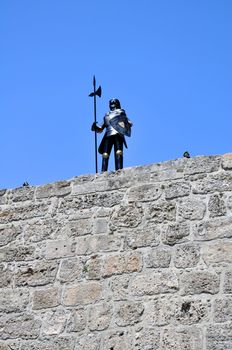 Armor at the medieval fortress of Rhodes, Greece