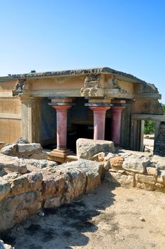 Travel photography: Ancient ruins: Knossos Palace in Crete, Greece