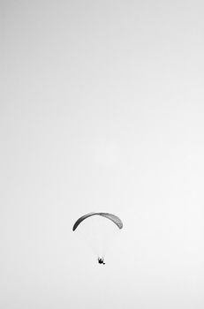 Silhouette of a paraglider