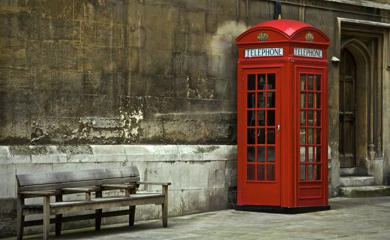 British phone booth in London